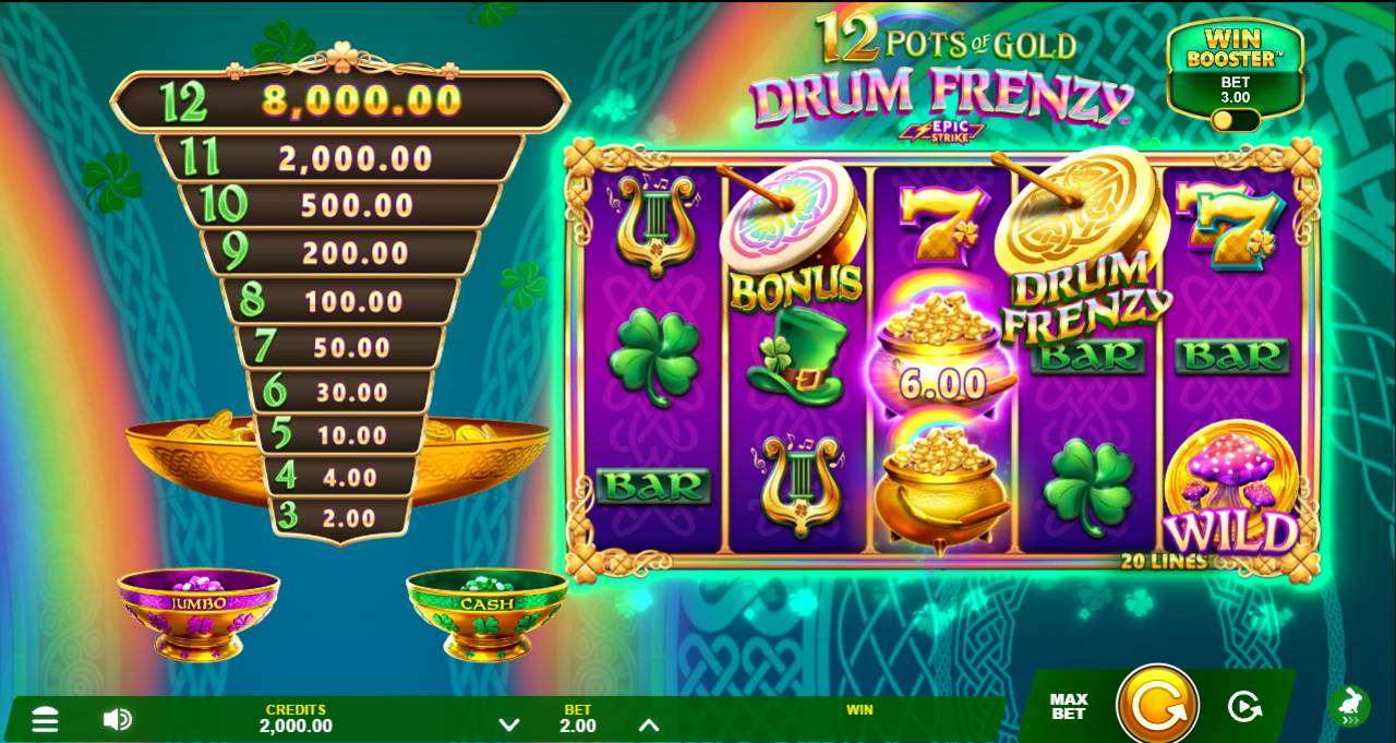 12 Pots Of Gold Drums (Gameburger Studios) Image 2